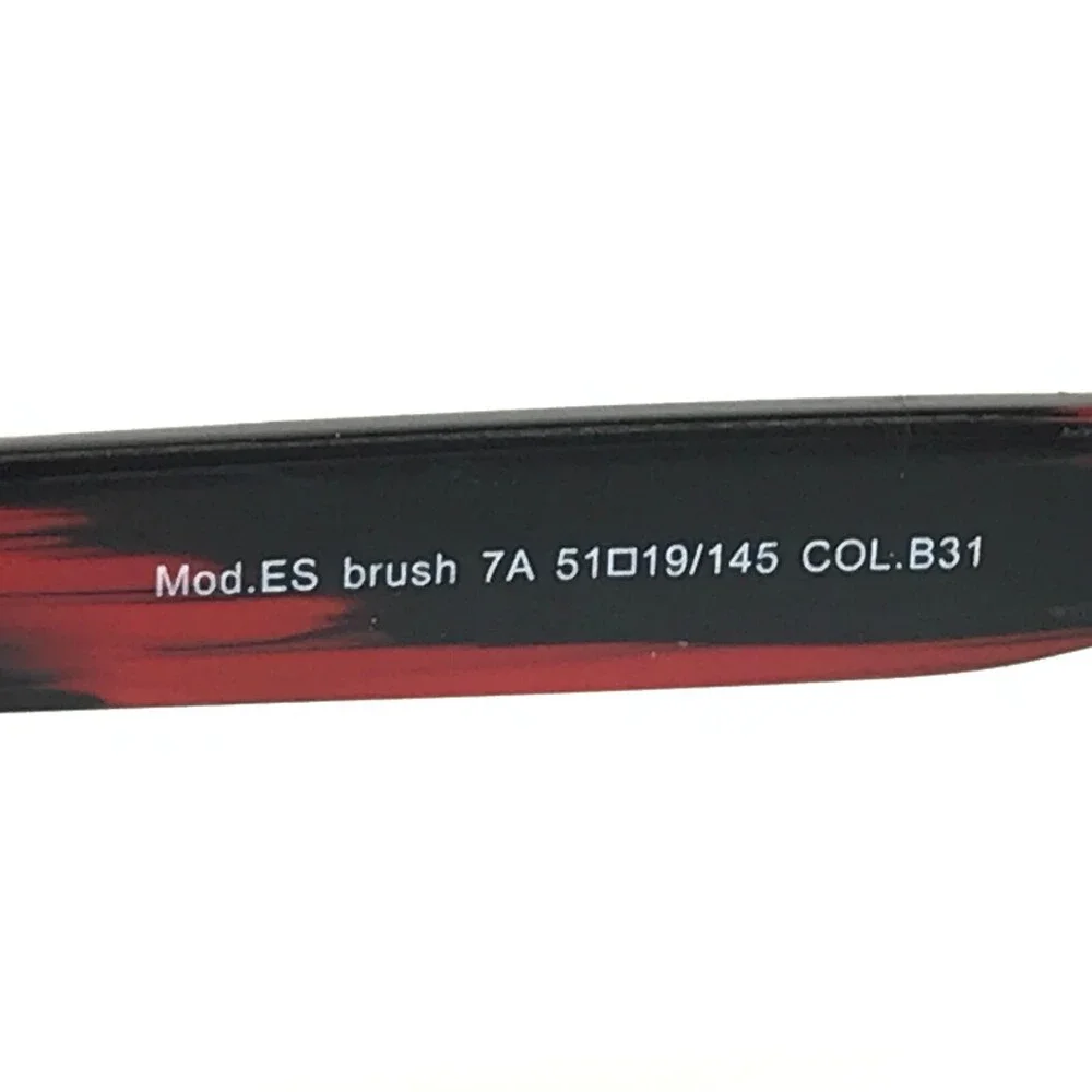 Eye Society Eyeglasses Frames Mod.ES brush 7A COL.B31 Black Red Wood 51-19-145